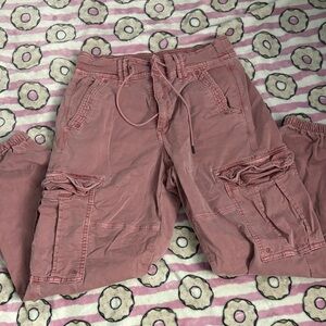 American Eagle Outfitters Pink Cargo Pants